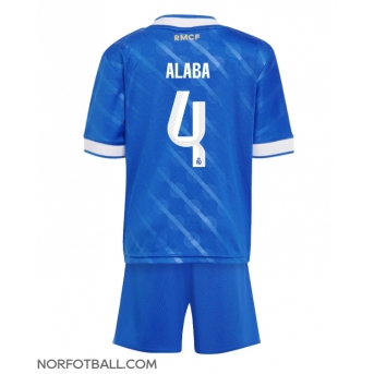 Billige Fotballdrakt Real Madrid David Alaba #4 Replika Tredjedraktsett Barn 2025-26 Kortermet (med bukser)